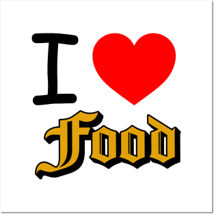 I Heart Food Posters and Art